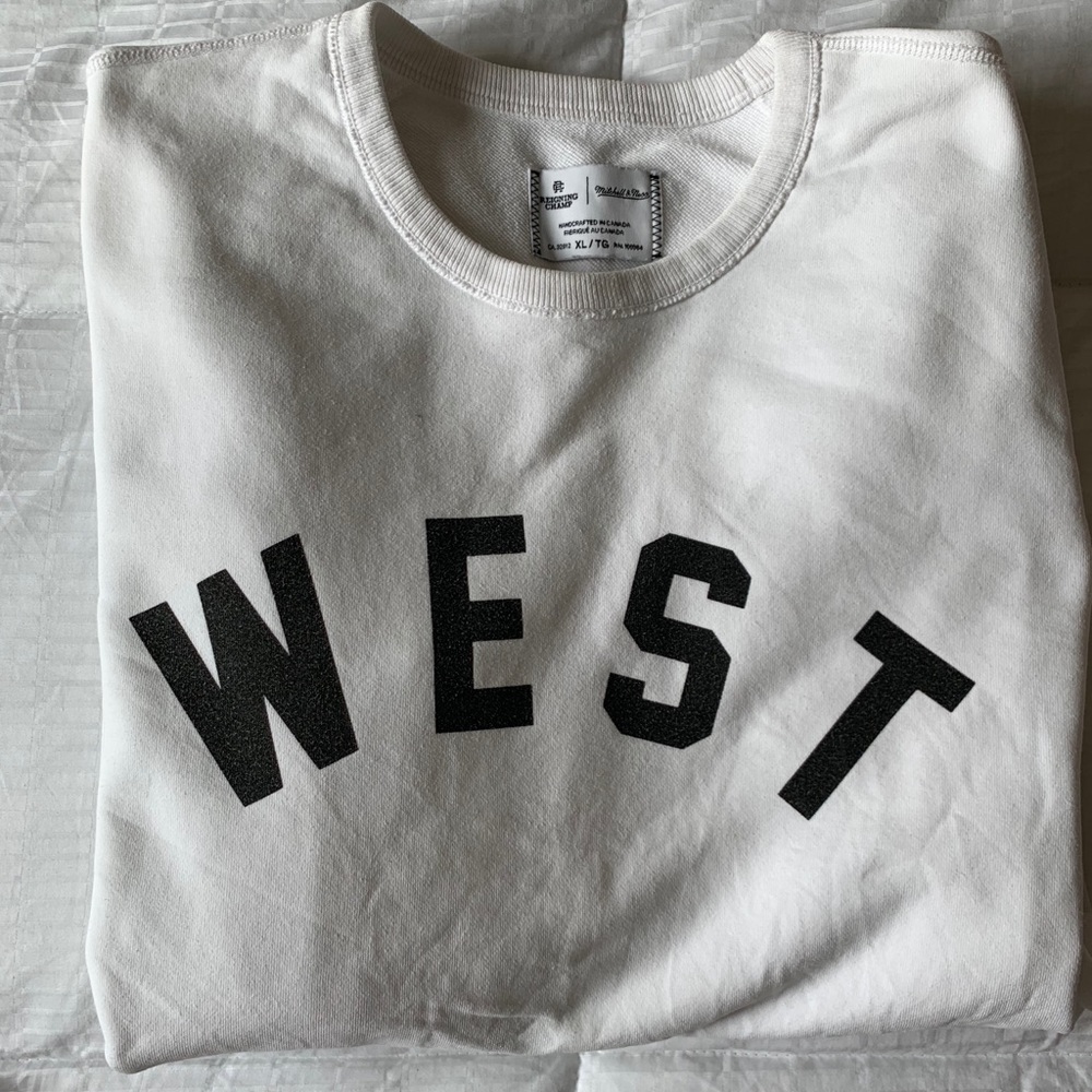 White Mens crewneck